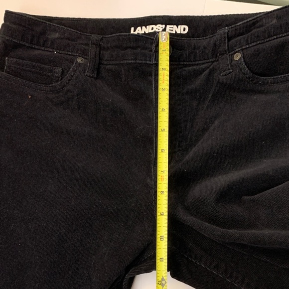 Lands' End Black Mid-Rise Straight Corduroy Pants - Picture 5 of 7